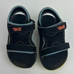 Teva Psyclone XLT Toddler Sandals - Black with Colorful Accents